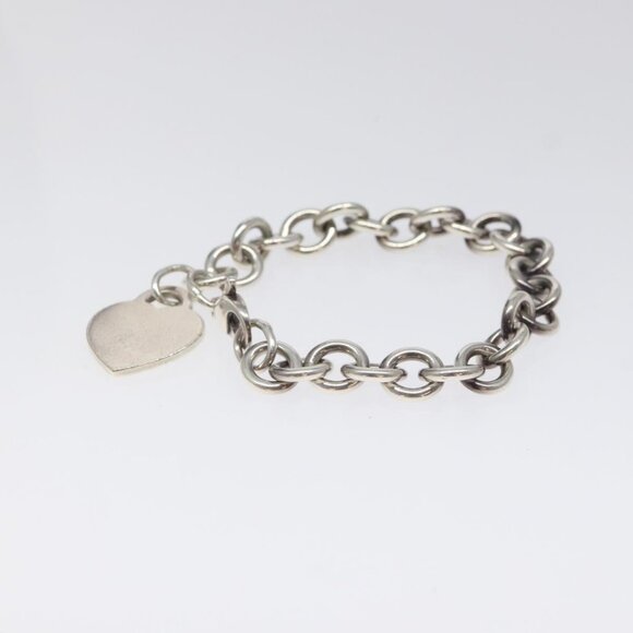 TIFFANY&Co. Return To TIFFANY & Co. Heart Tag Bracelet Ag925 Silver Auth am8225 - Picture 3 of 7